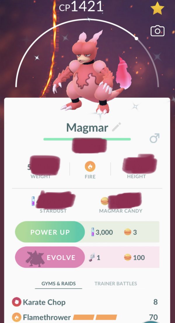Shiny Magmar Trading