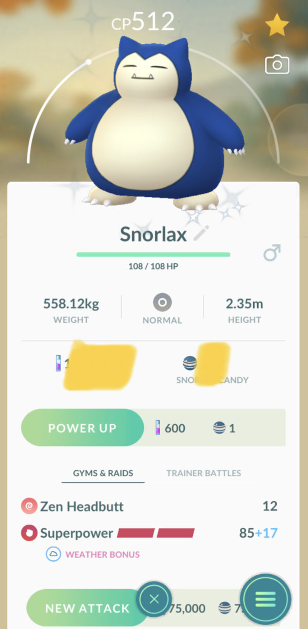 Shiny Snorlax Trading Pogo Trading