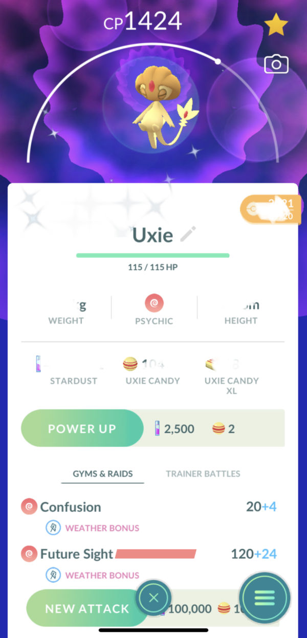 Shiny Uxie Trading